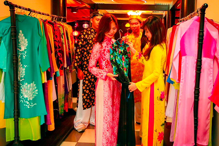 Ao dai in Ho Chi Minh city 