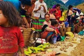 Can Cau Market - A Unique Local Market in Lao Cai near Sapa, Vietnam