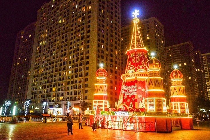 Christmas decoration in Vietnam