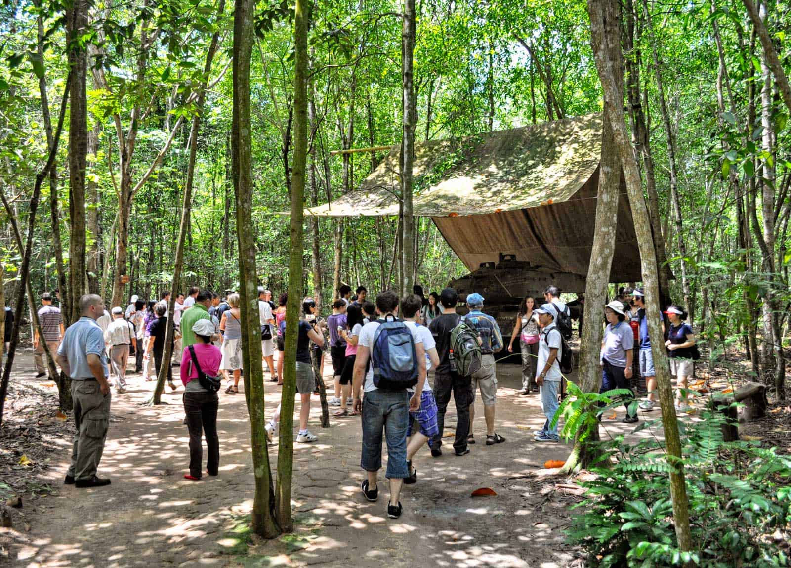 Crawl through the Cu Chi Tunnels