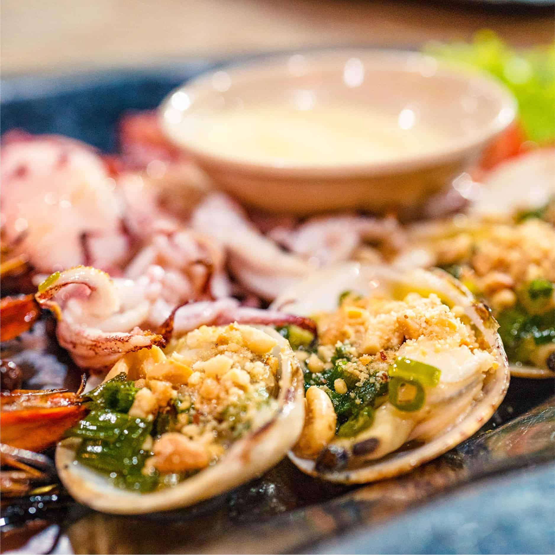 Delicious menu in BBQ Un In restaurant