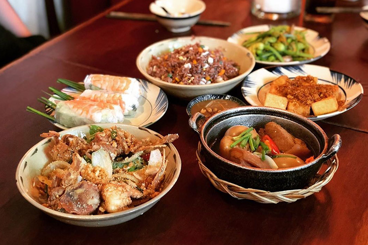 Dishes at Cuc Gach quan