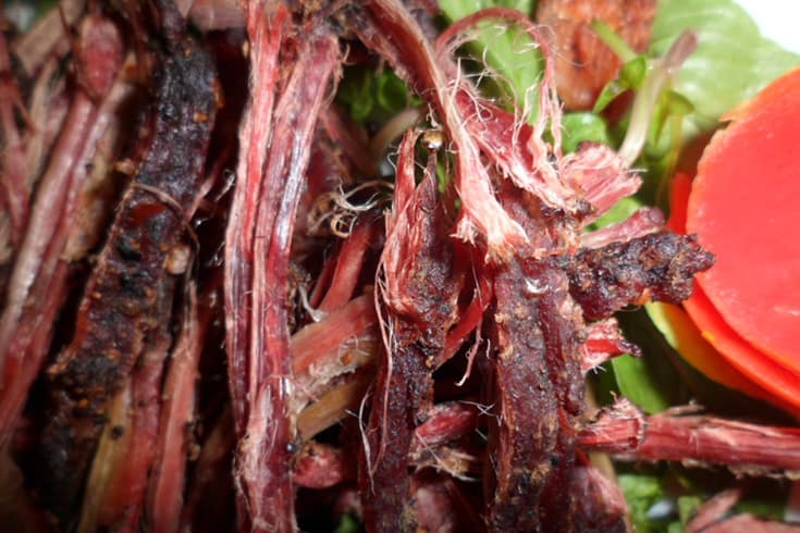Dried buffalo meat