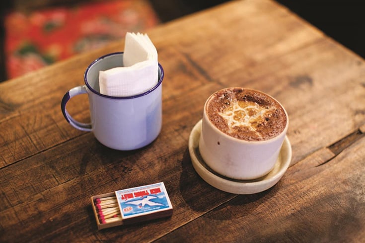 Egg coffe in Hanoi