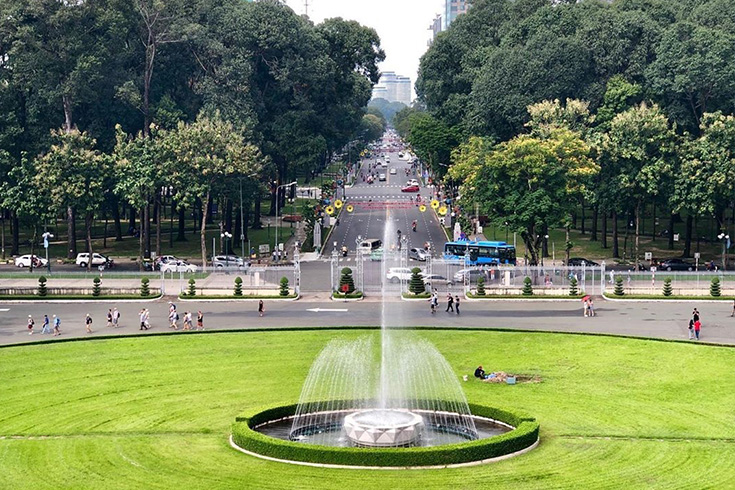 In front of Reunification Palace