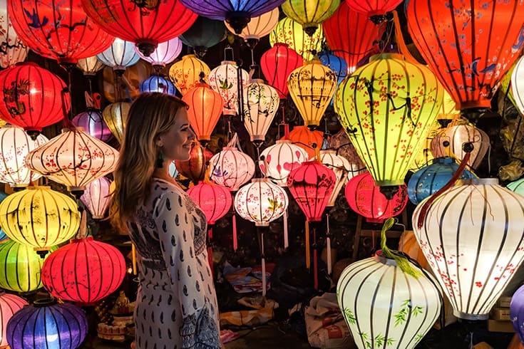 Lantern streets in Hoi An