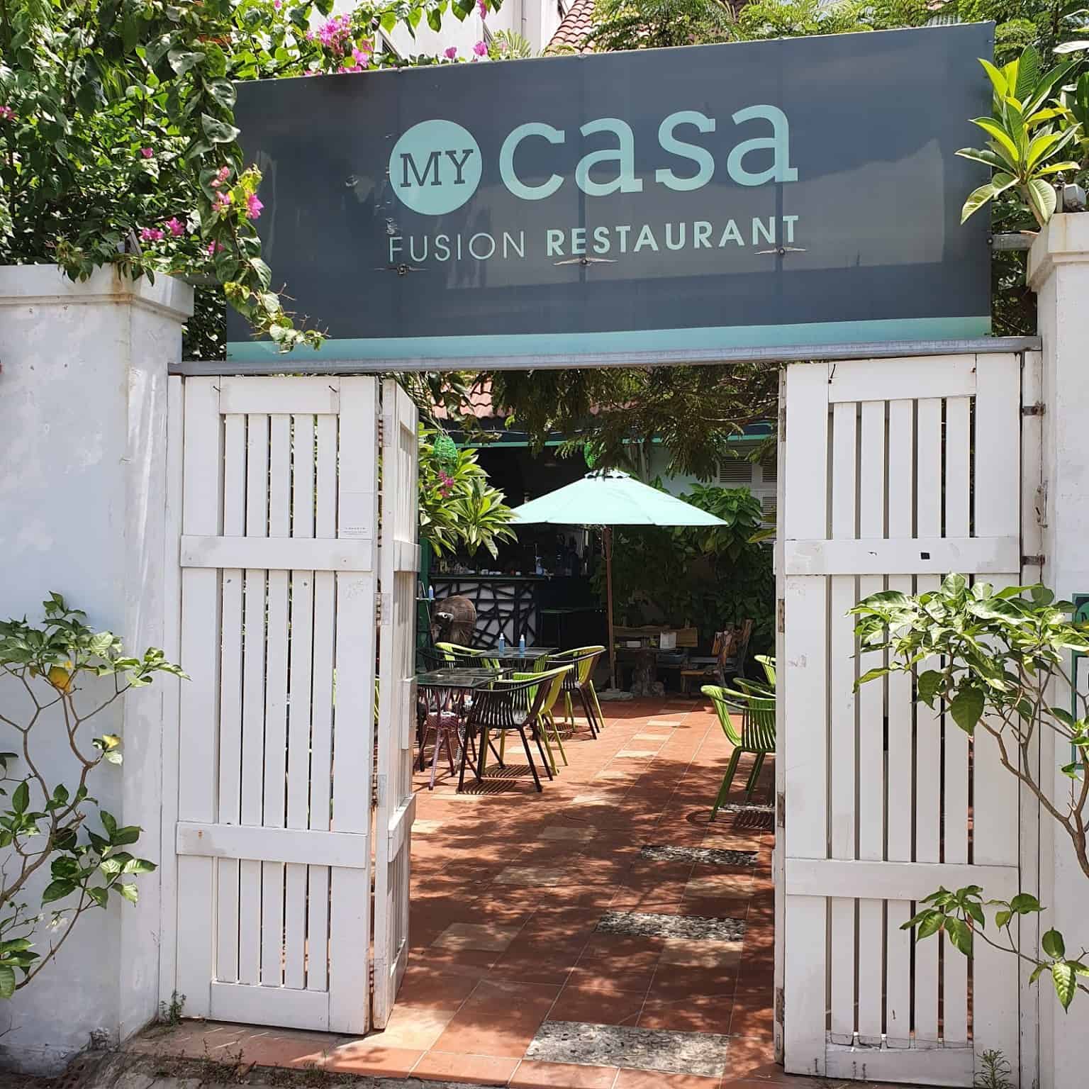 Outside My Casa restaurant in danang
