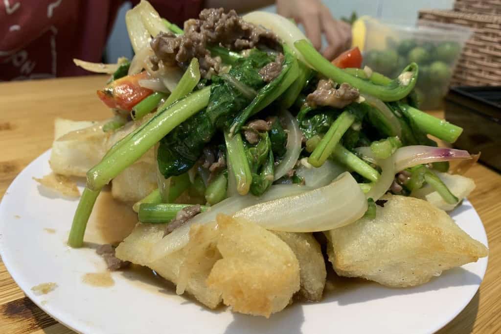 Pho Chien phong - Fried Square Rice Noodle Pillows