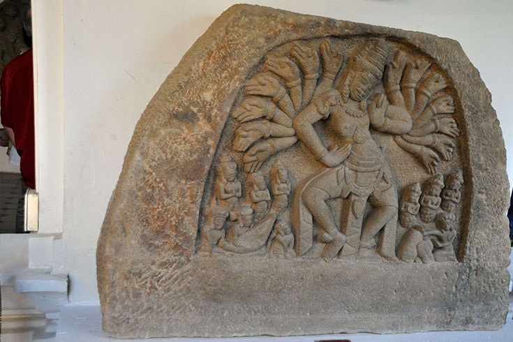 Piece of sculpture in Cham Museum