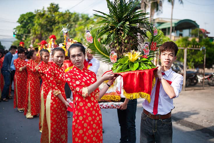 Process of betrothal ceremony