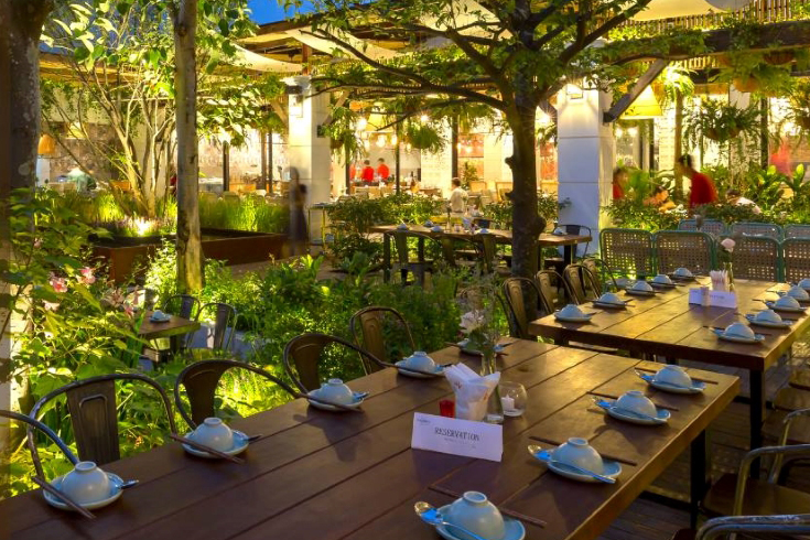 Decoration of Quan An Ngon restaurant