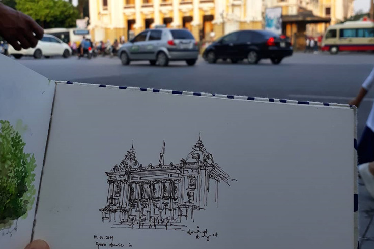 Quick sketch of Hanoi Opera house