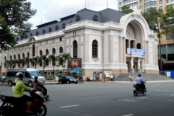 Saigon Central Post Office from afar