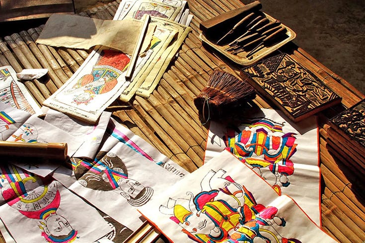 Sinh Folk Paintings - what to buy in Hue