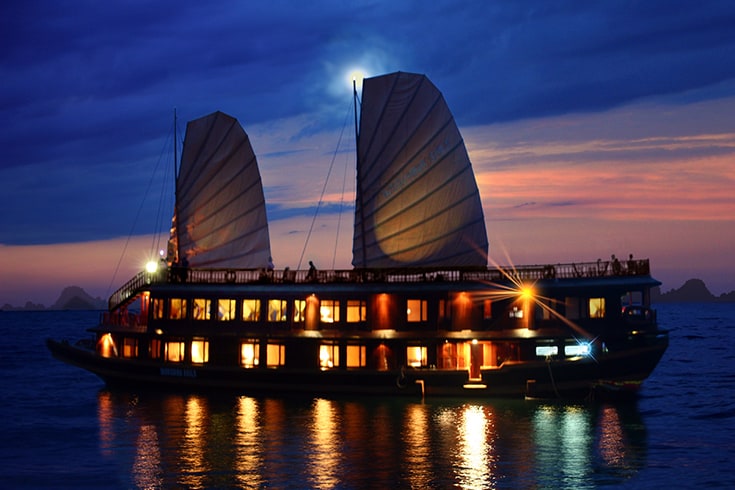 Staying Overnight on Board in Halong